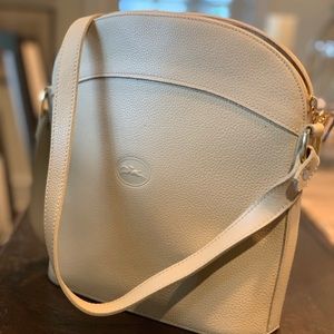 Cream Longchamp Le Foulonne handbag